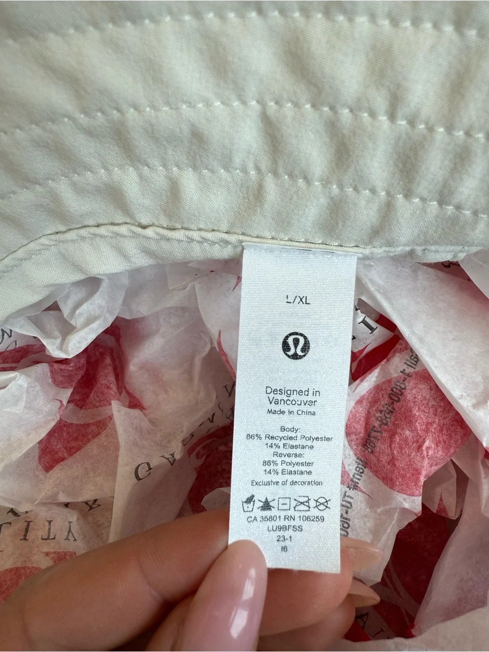 lululemon athletica Cream Bucket Hat with Subtle Stitching
